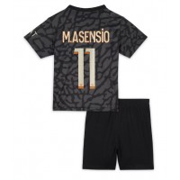Otroški Nogometni dresi Paris Saint-Germain Marco Asensio #11 Tretji 2023-24 Kratek Rokav (+ Kratke hlače)